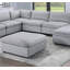 Ensemble de canapé modulaire en velours côtelé 8 pièces gris foncé