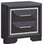 Table de chevet G01600-N, noir