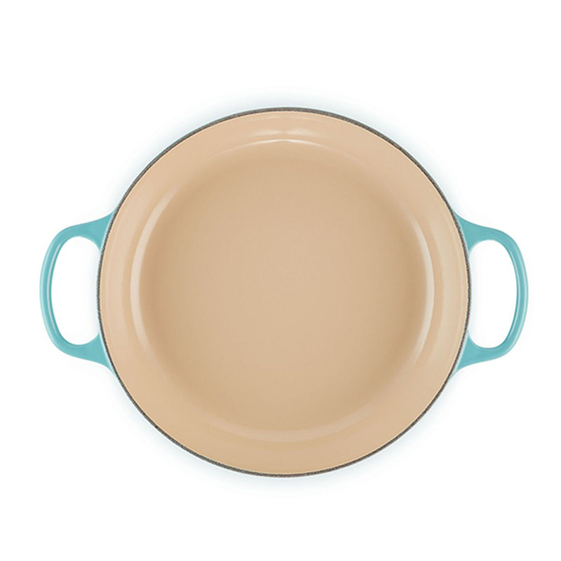 Le Creuset Signature Enameled Cast Iron Braiser with Lid, Caribbean