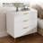 Modern 3 Drawer Dresser for Bedroom, Wood Chest of Drawers with Gold Handles Large Storage Organizer-146651097