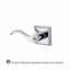 Curve Single Dummy Door Lever with Traditional Square Rose-22034261-22034262