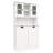 Fashionable Laundry Basket Storage Cabinet - White With Two Compartments Stable Frame And Functional Design-765185825
