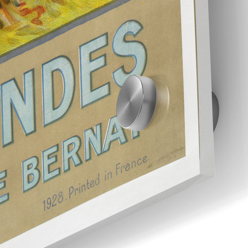 «Rivières Normandes» par Vintage Posters, art mural en verre acrylique, H 36 po x l 24 po x P 0,2 po