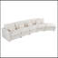 Canapé modulaire incurvé modulaire avec assise profonde et 4 coussins décoratifs-306129553