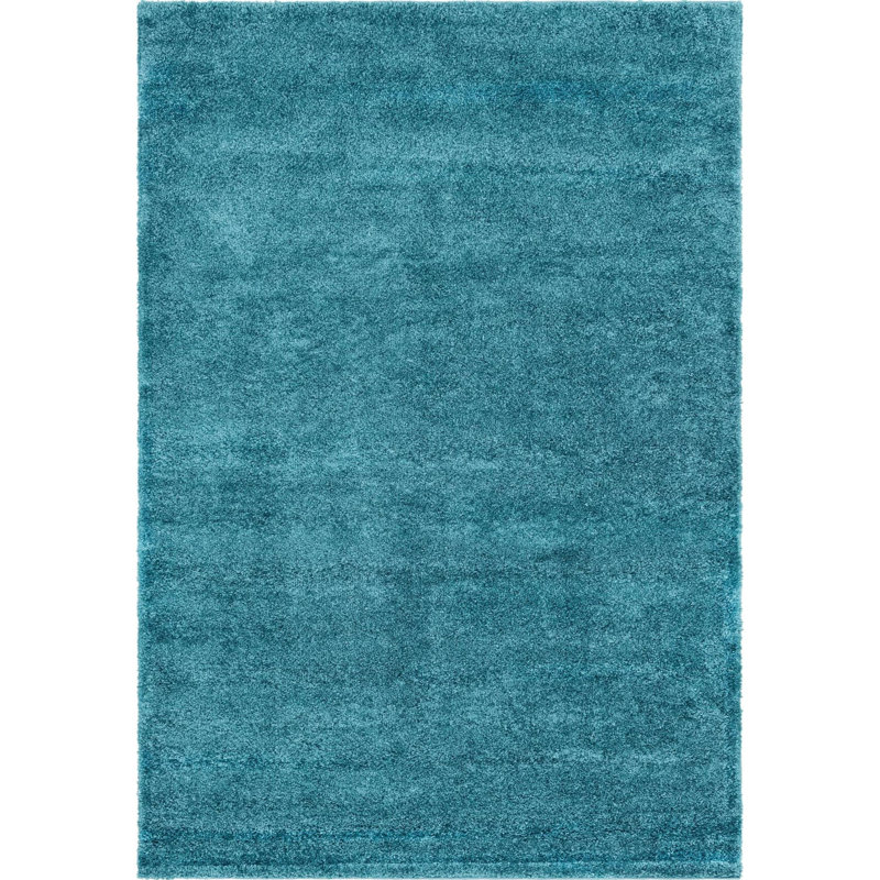 Tapis turquoise, Rectangle 6 pi 1 po x 9 pi