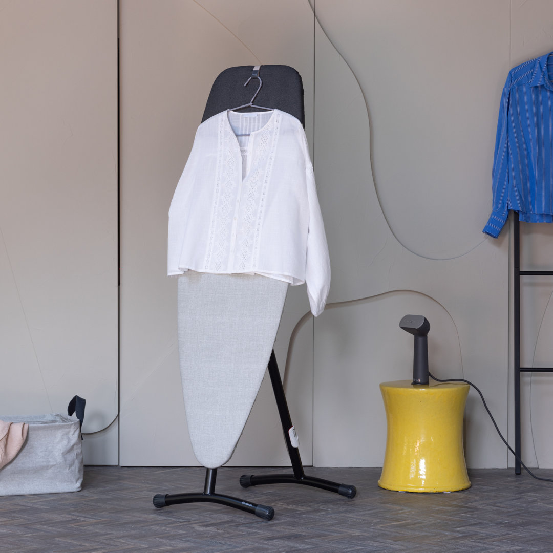 Brabantia Steam and Ironing Board D, 135 cm x 45 cm (Denim Grey), 2 in 1 Large Ironing Board Ideal for both Steaming and Pressing, with Heat-Resistant Rest Area - Image 2