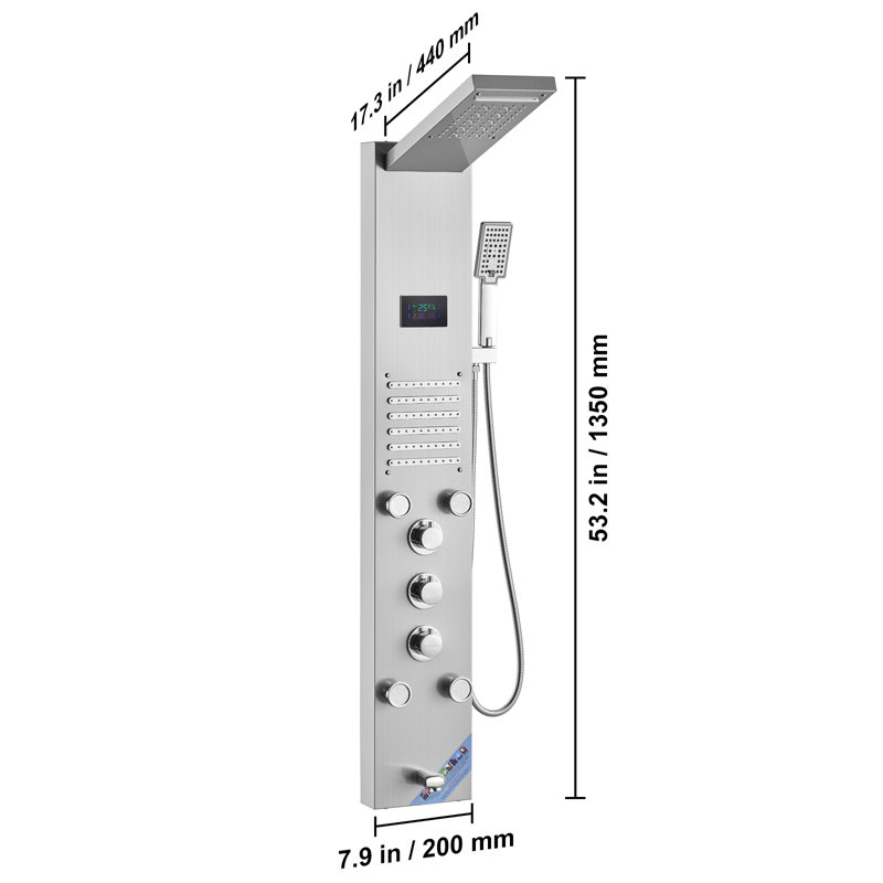 53.2'' Shower Panel with Full Body Shower Head