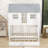 Twin Over Twin House Bunk Bed With Twin Trundle And Window