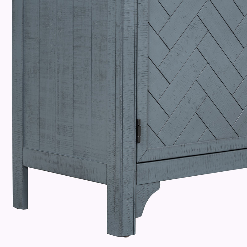 Storage Console Table, Blue