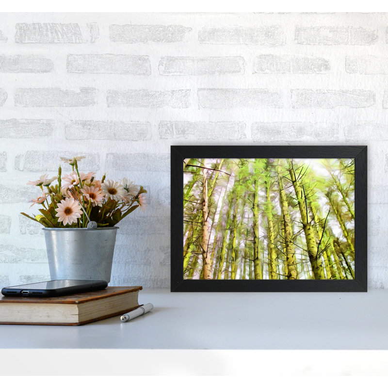 Woodland - Print on Canvas, Black Framed, 25cm H x 34cm W x 3cm D