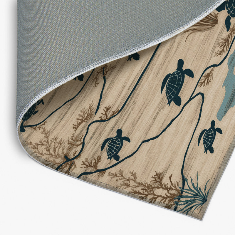 Tapis d'intérieur et d'extérieur brun Nature, Rectangle 4pi x 6 pi