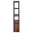 Bookcase In Espresso PU Walnut Sandy Black Finish