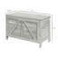 Coffre de rangement 30 po - grain de bois gris, grande capacité pour la chambre à coucher, le salon, l'entrée avec charnière et le plateau relevable de la chambre à coucher Grain et plus