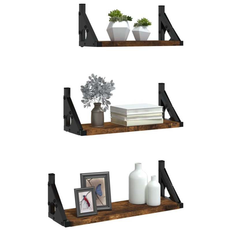 Bracket Shelf, Smoked Oak