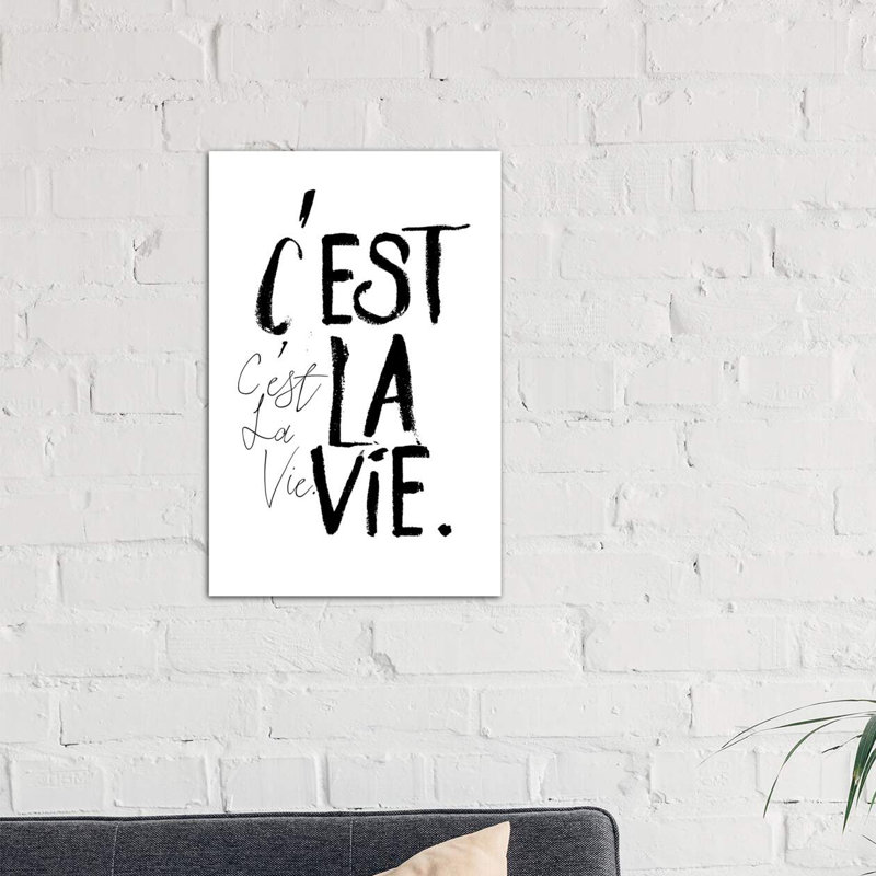 C'est La Vie by Honeymoon Hotel - Wrapped Canvas Print, 66.04 cm H x 45.72 cm W x 1.91 cm D