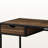 Larissa Brown Finish 1-Drawer Computer Desk With Black Metal Leg, 29.79" H X 42.08" W X 19.88" D