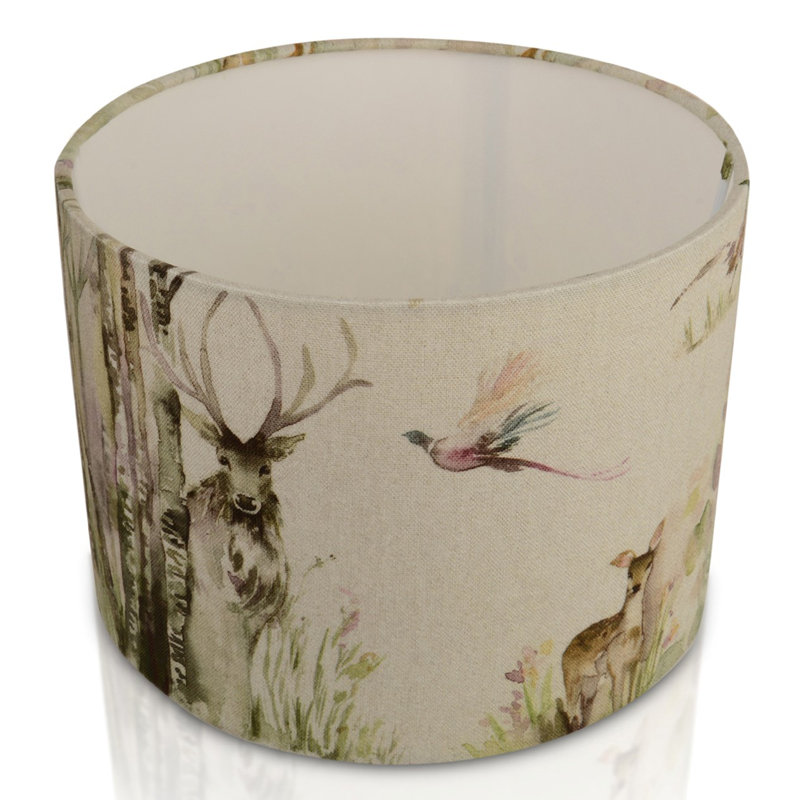 Cotton Drum Pendant Shade ( Screw On ), 17.5cm H x 20cm W x 20cm D