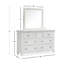 Commode blanche avec miroir-1375157236