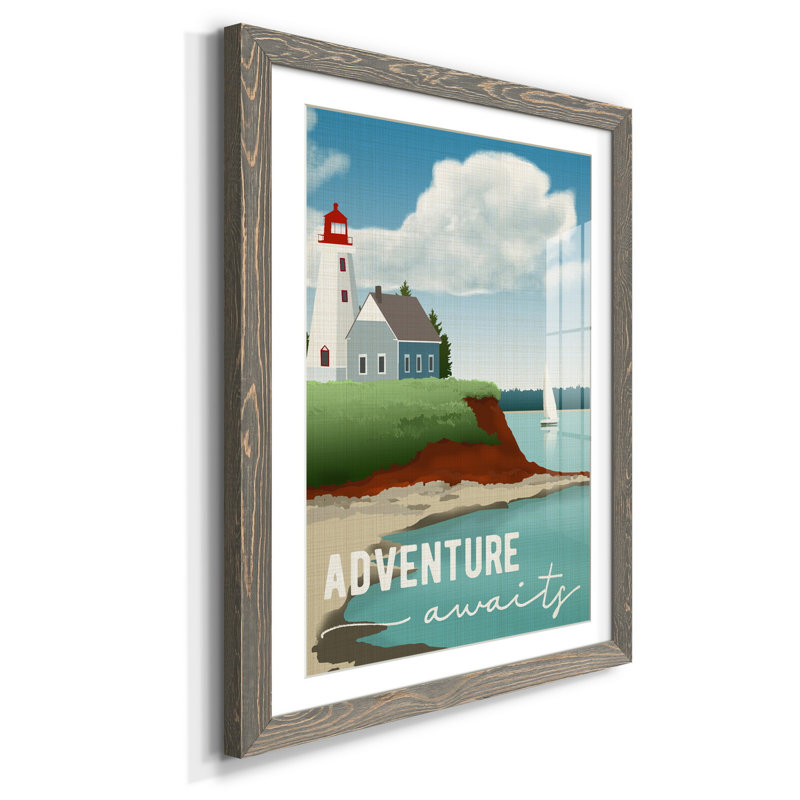 Porte portugaise - impression, Grey Framed, H 44 po x l 31 po x P 1 po, Blanc