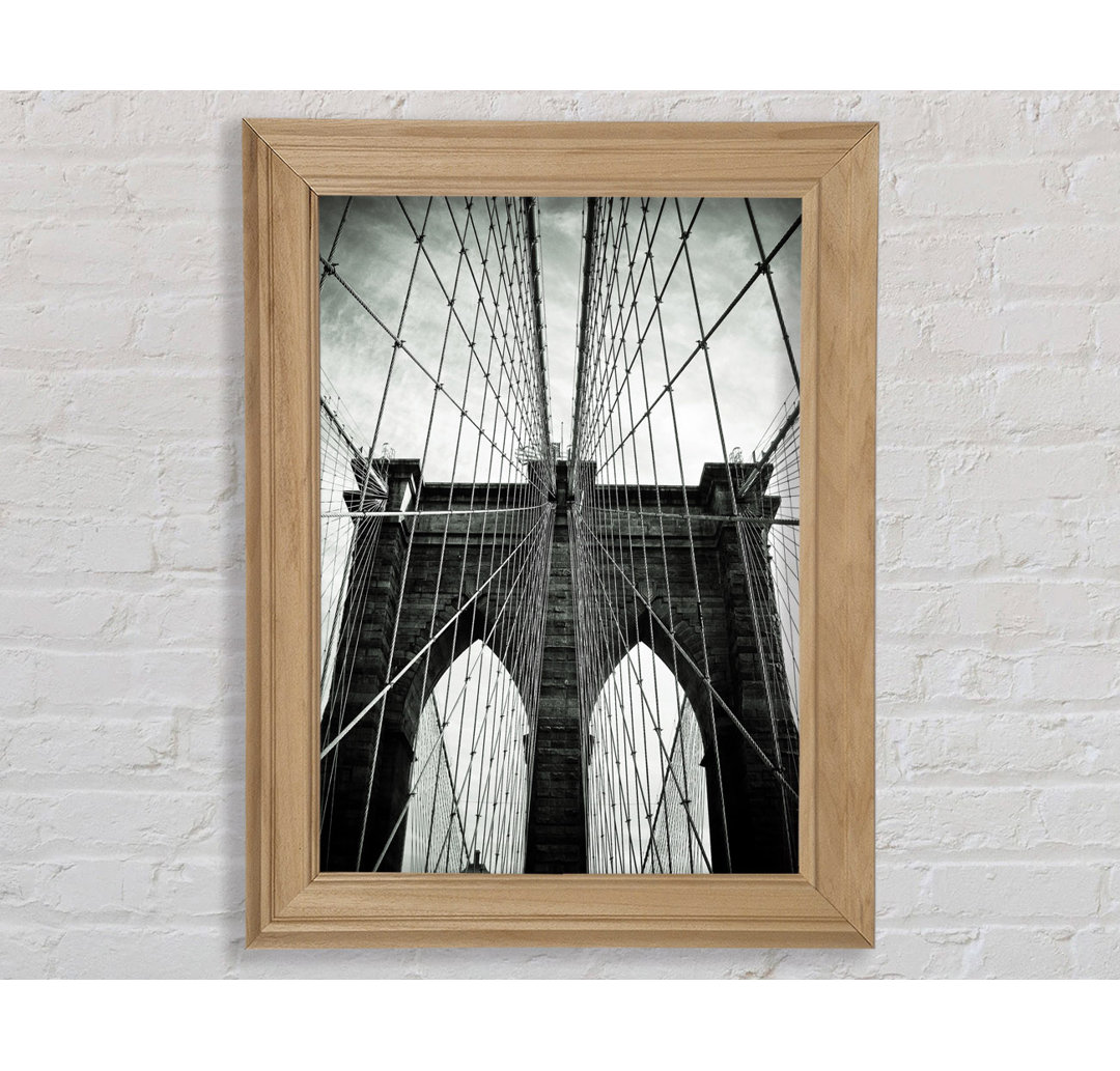 Brooklyn Bridge Arches - Einzelne Bilderrahmen Kunstdrucke