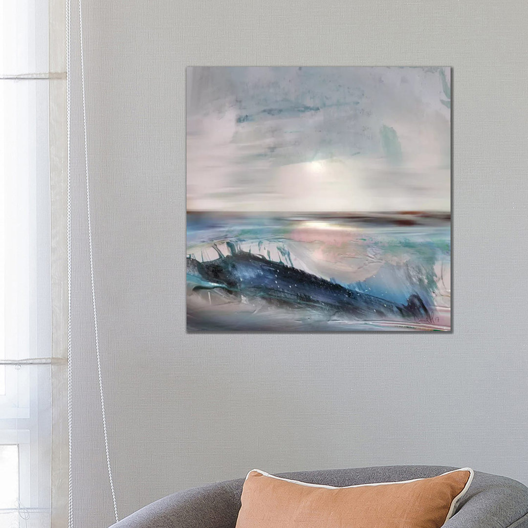 Beach by Dan Hobday - Wrapped Canvas Painting