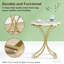 Table d'appoint pour canapé polyvalente, table de bout ronde chic, table basse étroite