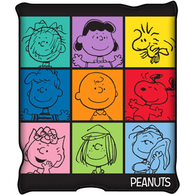Jeté en grille Peanuts