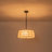 4-Light Modern Farmhouse Drum Pendant with Acrylic Diffuser