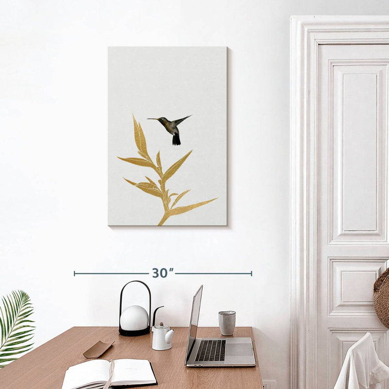 Hummingbird And Flower I, 30" H x 20" W