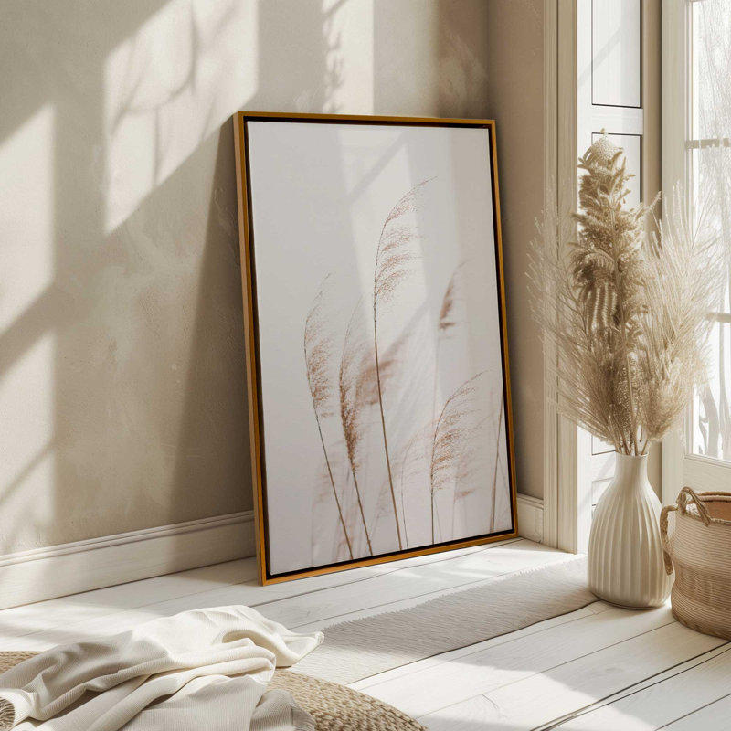 Impression sur toile Wind's Caress, Cadre flottant noir satiné, H 18,75 po x l 12,75 po x P 1,75 po