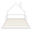Lit de plancher avec tête de lit en forme de maison-29260866