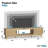 70" Mid Century Modern TV Stand for 75" TV, Modern Entertainment Center with Fluted Storage Cabinet & Open Shelf -356829951-356829936