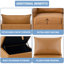 Canapé modulaire en U convertible 5 places avec repose-pieds et méridienne réversible Rudolfa-101482563