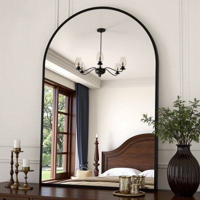 Lunara Arch Wall Mirror with Tempered Glass & Aluminum Alloy Framed for Accent/Vanity/Bathroom