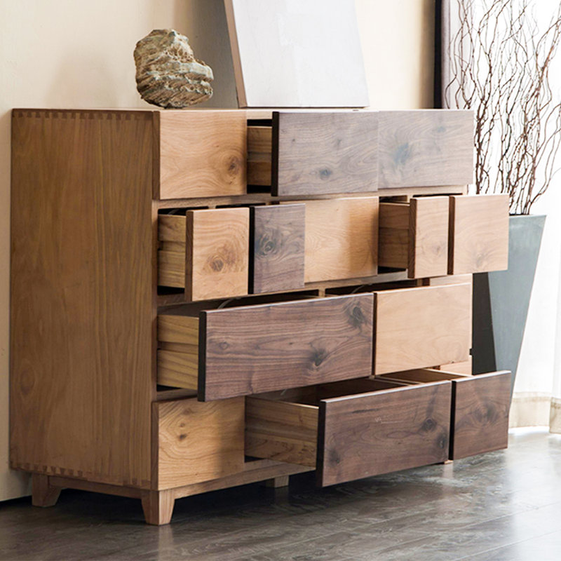 55.12" Brown Standard Solid Wood Accent Chest