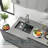Black Quartz Composite Workstation Undermount Sink 33x19 Inch – Commercial Grade, Thickened Basin
