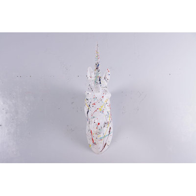Pop Unicorn Horse Head Life Size Statue