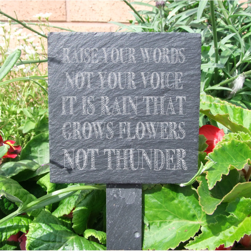 Itasca Stone Plants & Flowers Garden Sign