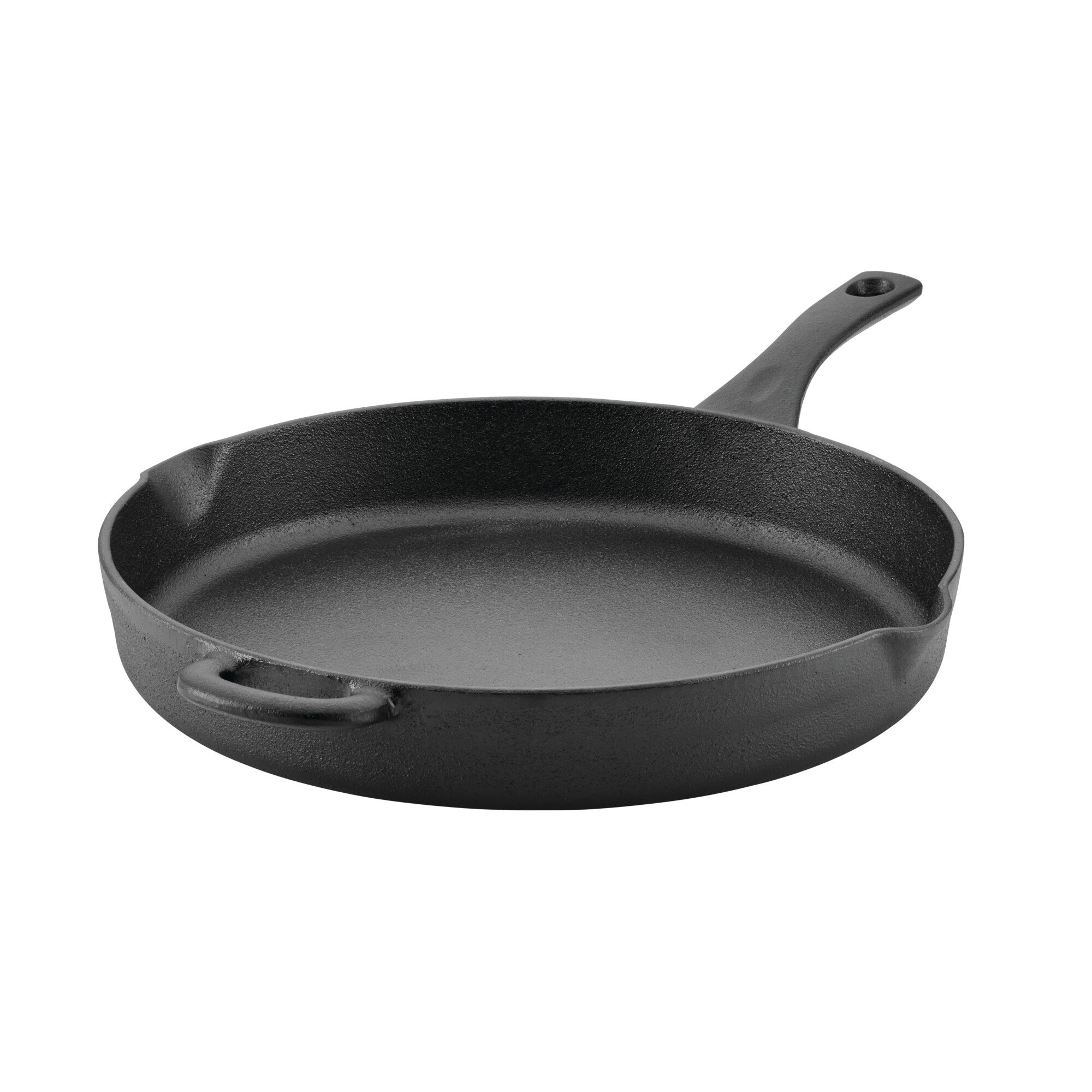 Lodge Cookware 12.5 Cast Iron Skillet Dual Handle, Color: Black