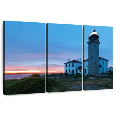 Sunset View Of The Beavertail Lighthouse