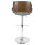 Palmona Adjustable Bar Stool with Rounded T Footrest (Set of 3)-100758014