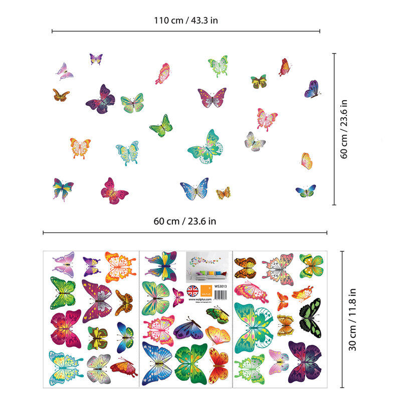 Insects Non-Wall Damaging Wall Decal