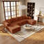 Canapé modulaire à compression de 118 po, ensemble de canapé en flanelle moderne en forme de U, ensemble de 4 canapés à assise profonde et canapé contemporain-1974993489-1974993488