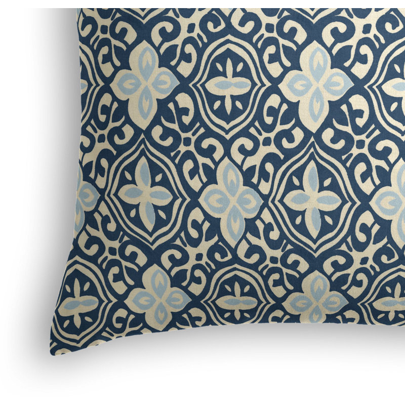 Less Is Moorish Square Pillow Cover & Insert, 16" x 16", Blueberry