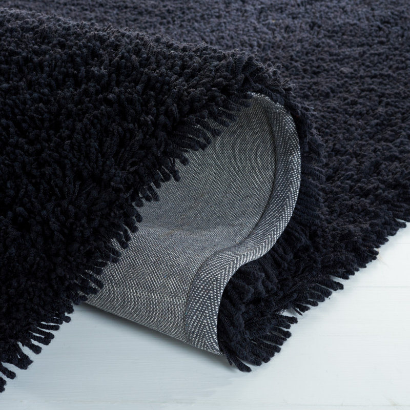 Assar Black Area Rug, Rectangle 6' x 9'