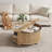 31.5" Modern Round Coffee Table With Storage-1710853468