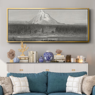 «Mount Hood from the Columbia», toile encadrée