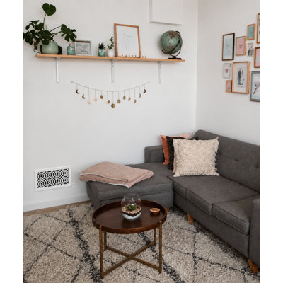 Registres muraux et de plafond Stellar Air avec vis en laiton - 8 x 16 (ouverture du conduit) - taille totale de 10 x 18 - marocain