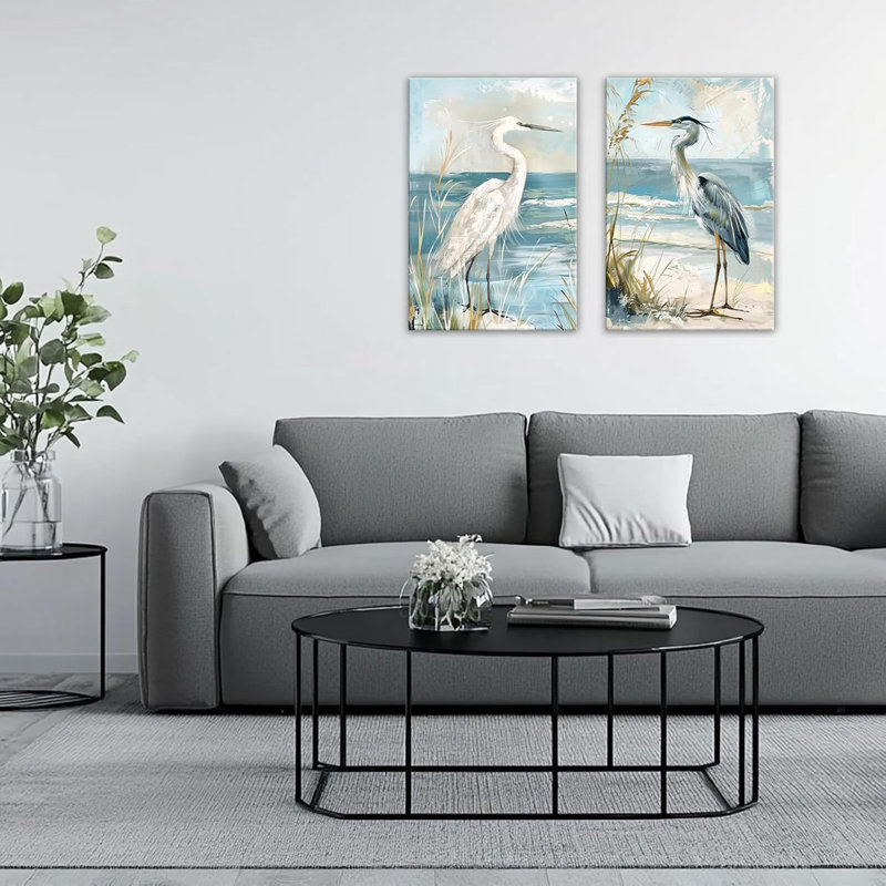 2 Piece Wrapped Canvas Wall Art, 40cm H x 30cm W