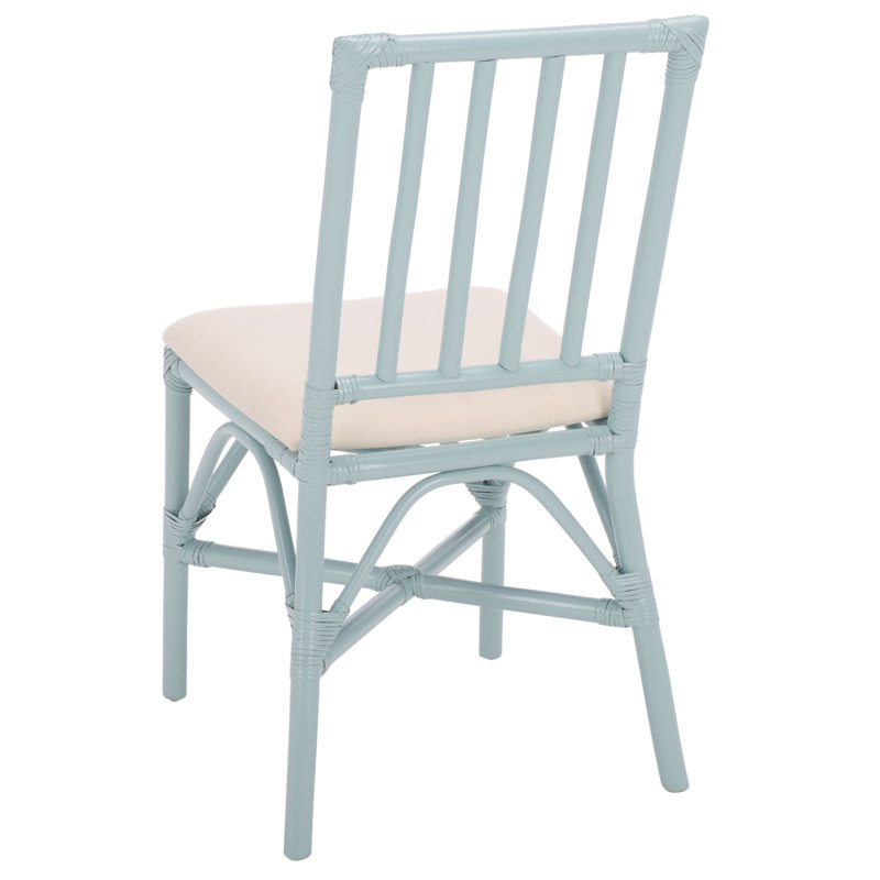 Amal Accent Chair with Cushion, Light Blue